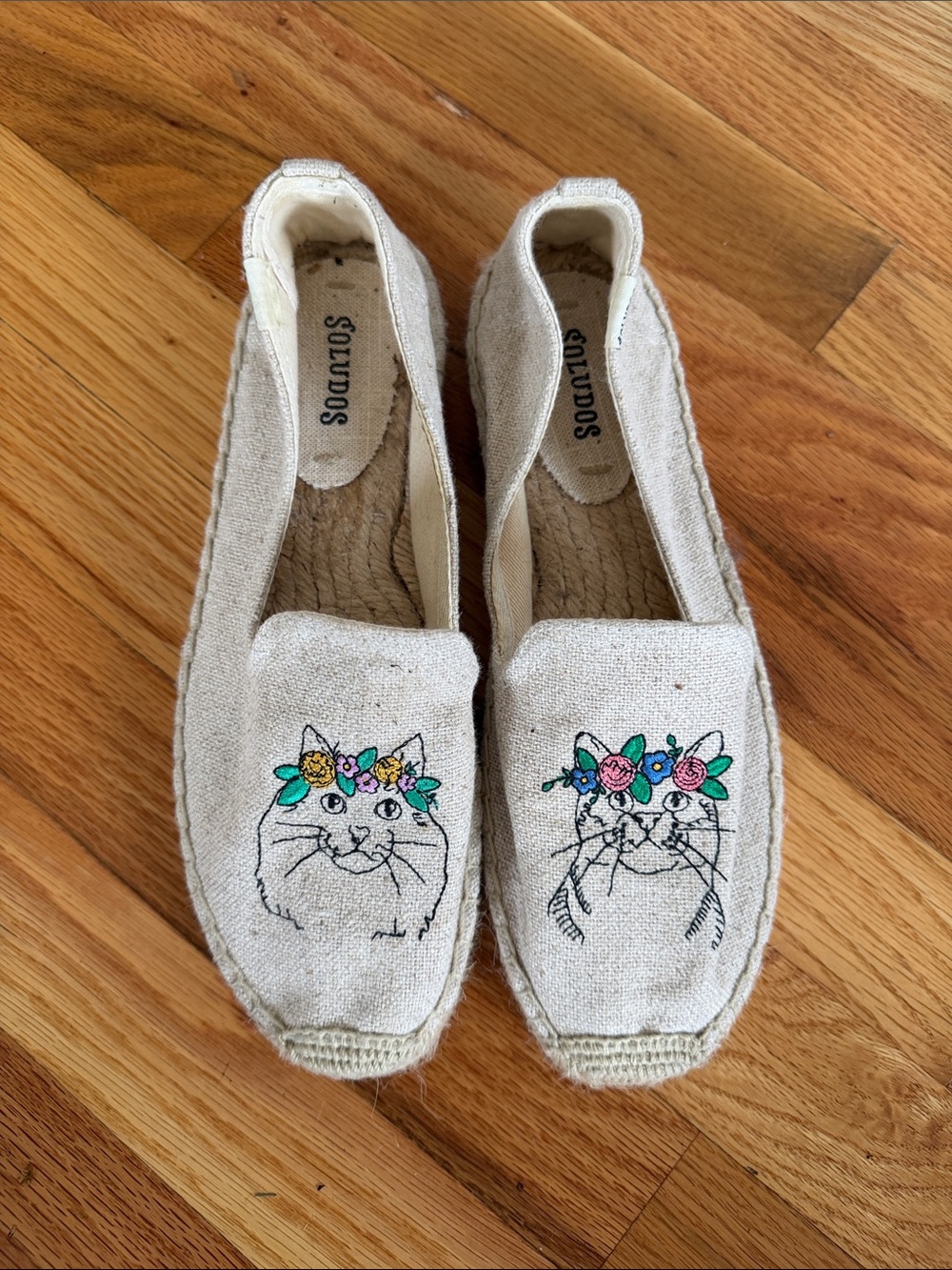Soludos Canvas Floral Cat Slip-On Espadrille